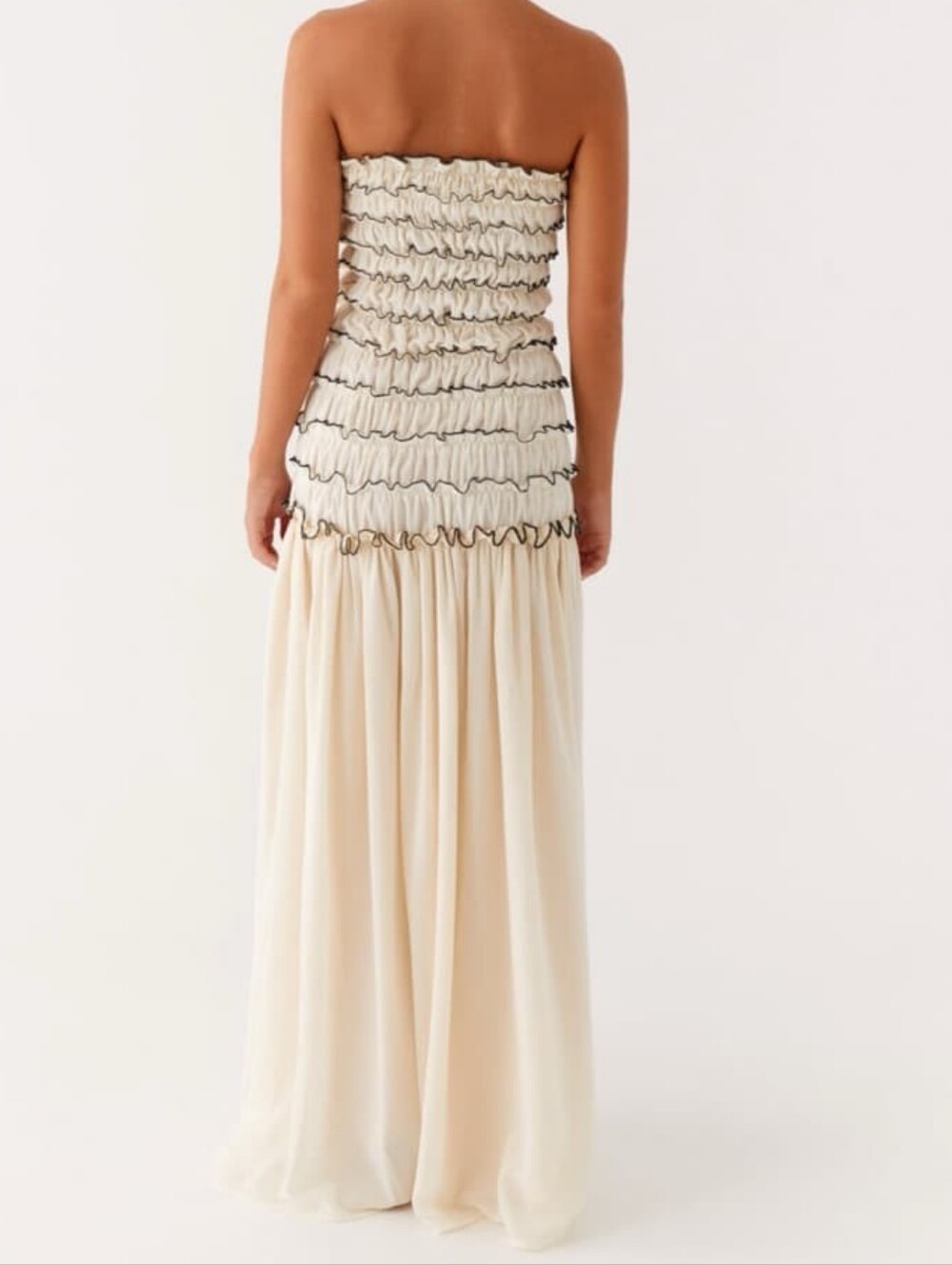 Peppermayo Zariah Maxi Dress Ivory - Picture 3 of 4